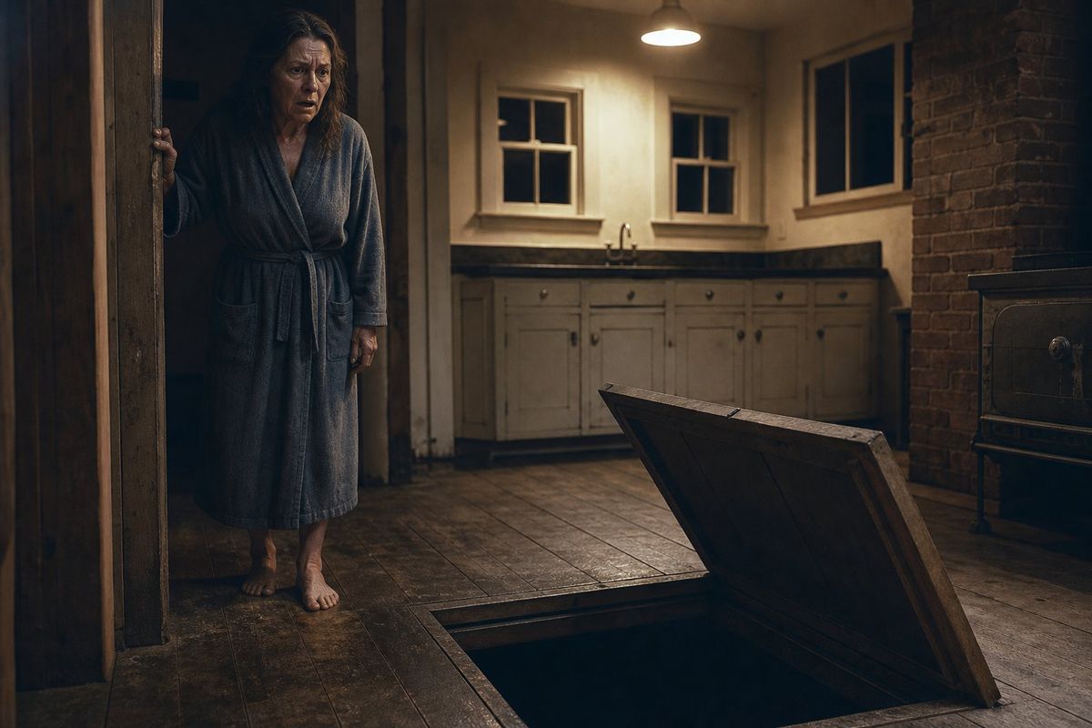 She heard her name. 'Maura.' The voice came from the cellar. Not loud—barely a whisper. But clear. Distinct. And it sounded like her mother.
